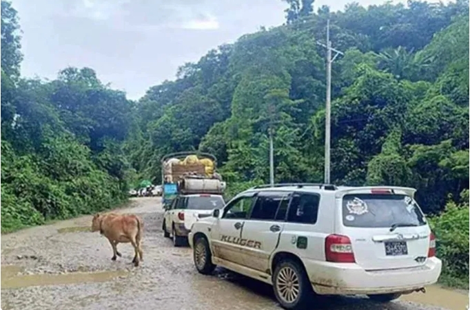 好消息，曼德勒－帕敢公路重开！当地民众提醒过路注意安全